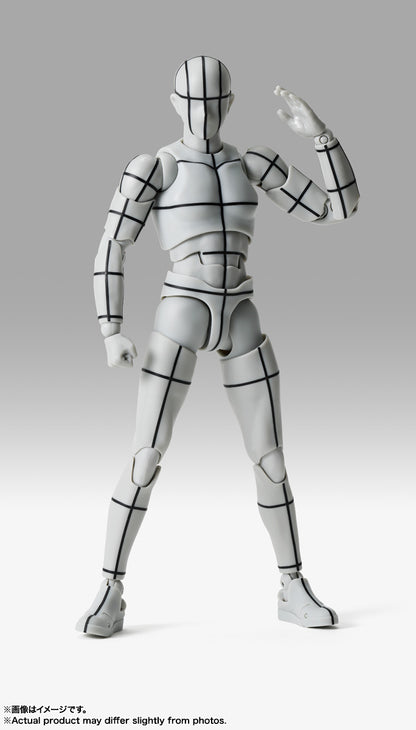 S.H.Figuarts ボディくん -杉森建- Edition-ワイヤーフレーム-(Gray Color Ver.)