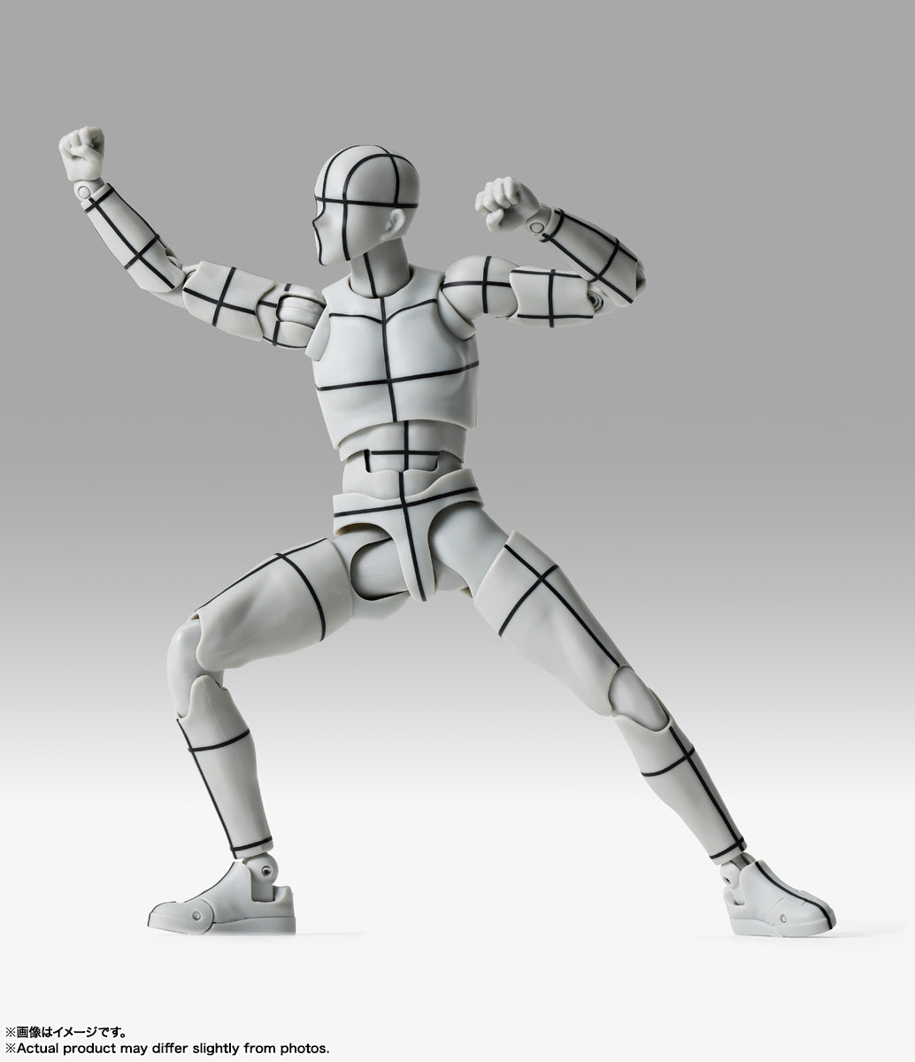 S.H.Figuarts ボディくん -杉森建- Edition-ワイヤーフレーム-(Gray Color Ver.)