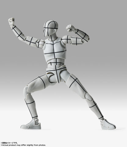 S.H.Figuarts ボディくん -杉森建- Edition-ワイヤーフレーム-(Gray Color Ver.)