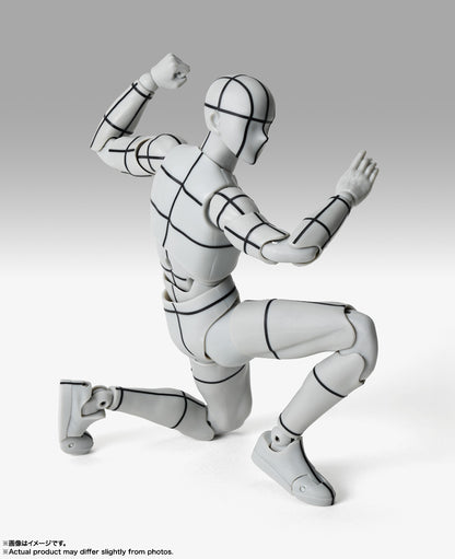 S.H.Figuarts ボディくん -杉森建- Edition-ワイヤーフレーム-(Gray Color Ver.)