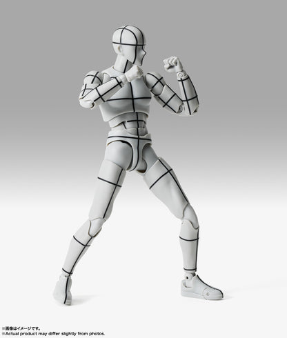 S.H.Figuarts ボディくん -杉森建- Edition-ワイヤーフレーム-(Gray Color Ver.)