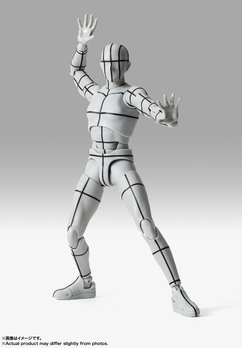 S.H.Figuarts ボディくん -杉森建- Edition-ワイヤーフレーム-(Gray Color Ver.)