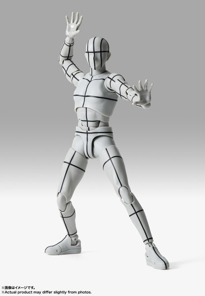 S.H.Figuarts ボディくん -杉森建- Edition-ワイヤーフレーム-(Gray Color Ver.)