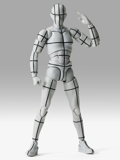 S.H.Figuarts ボディくん -杉森建- Edition-ワイヤーフレーム-(Gray Color Ver.)