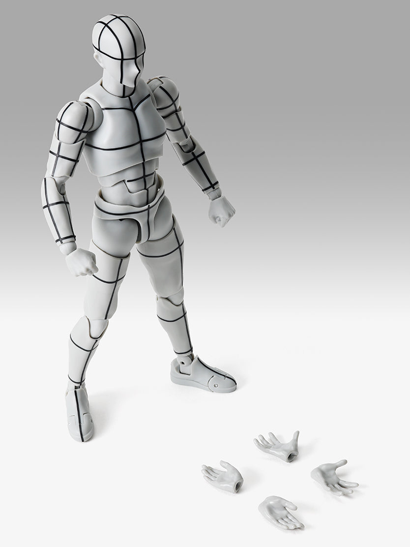 S.H.Figuarts ボディくん -杉森建- Edition-ワイヤーフレーム-(Gray Color Ver.)