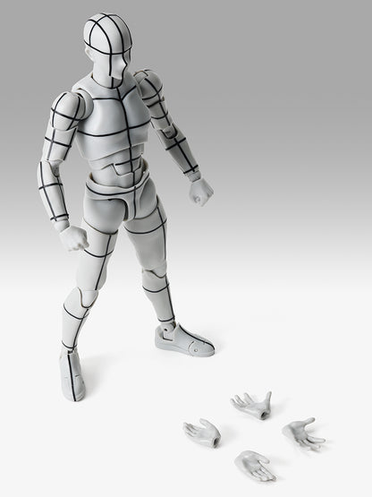 S.H.Figuarts ボディくん -杉森建- Edition-ワイヤーフレーム-(Gray Color Ver.)