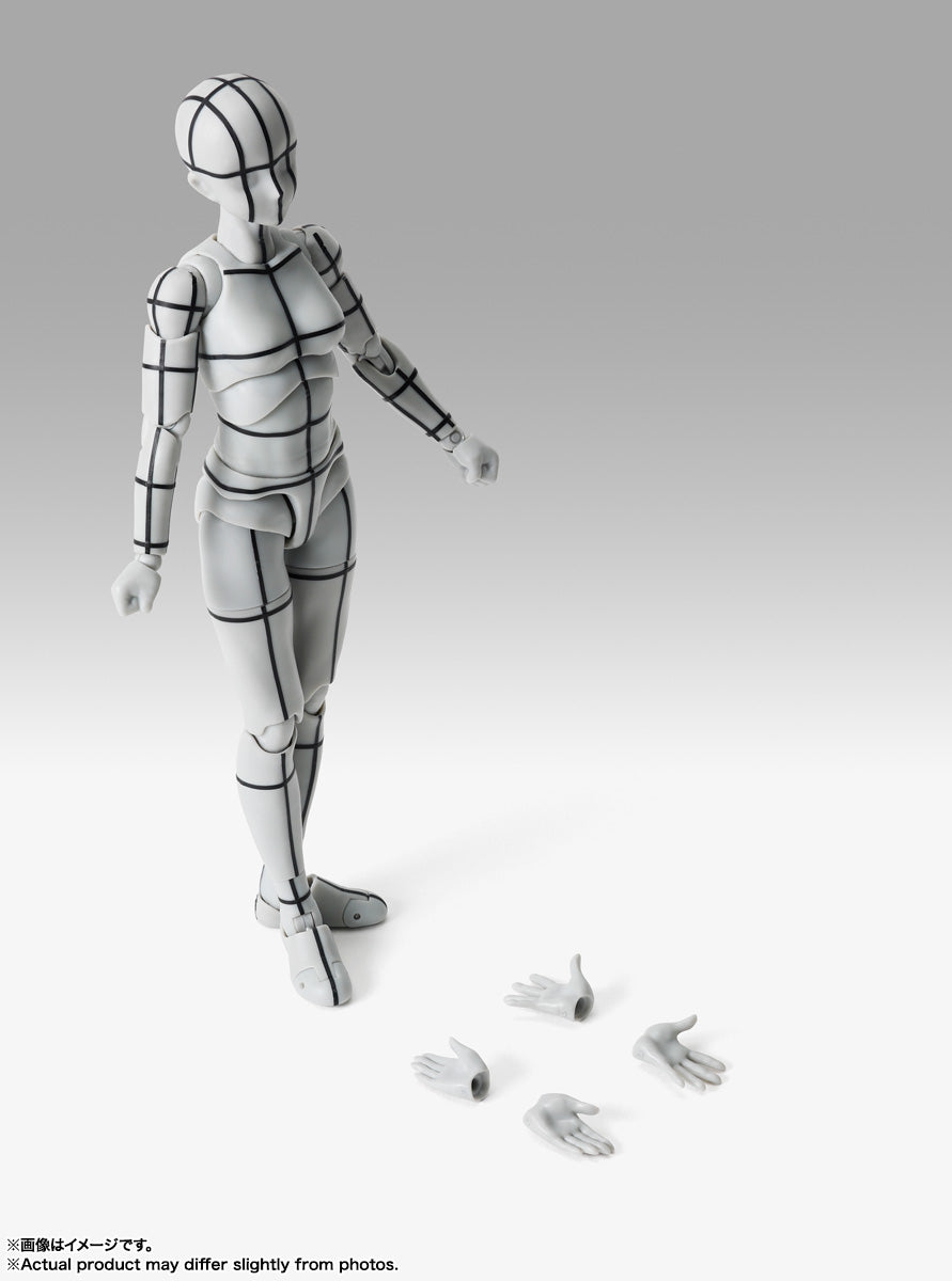 S.H.Figuarts ボディちゃん -杉森建- Edition-ワイヤーフレーム-(Gray Color Ver.)