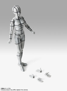 S.H.Figuarts ボディちゃん -杉森建- Edition-ワイヤーフレーム-(Gray Color Ver.)