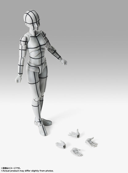 S.H.Figuarts ボディちゃん -杉森建- Edition-ワイヤーフレーム-(Gray Color Ver.)