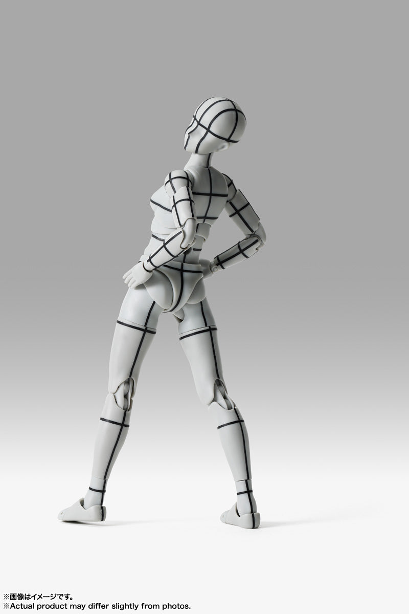 S.H.Figuarts ボディちゃん -杉森建- Edition-ワイヤーフレーム-(Gray Color Ver.)