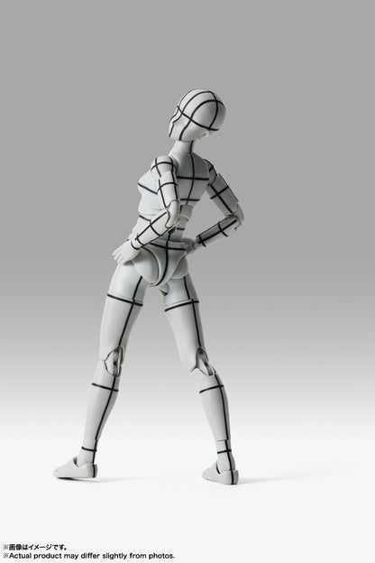 S.H.Figuarts ボディちゃん -杉森建- Edition-ワイヤーフレーム-(Gray Color Ver.)