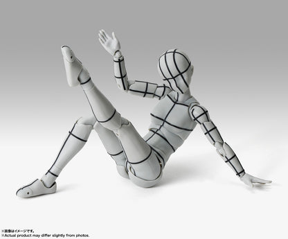 S.H.Figuarts ボディちゃん -杉森建- Edition-ワイヤーフレーム-(Gray Color Ver.)