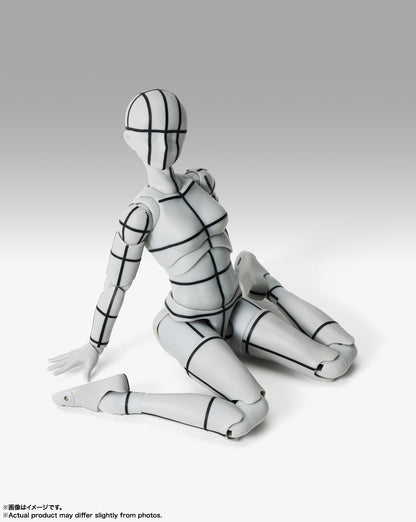 S.H.Figuarts ボディちゃん -杉森建- Edition-ワイヤーフレーム-(Gray Color Ver.)