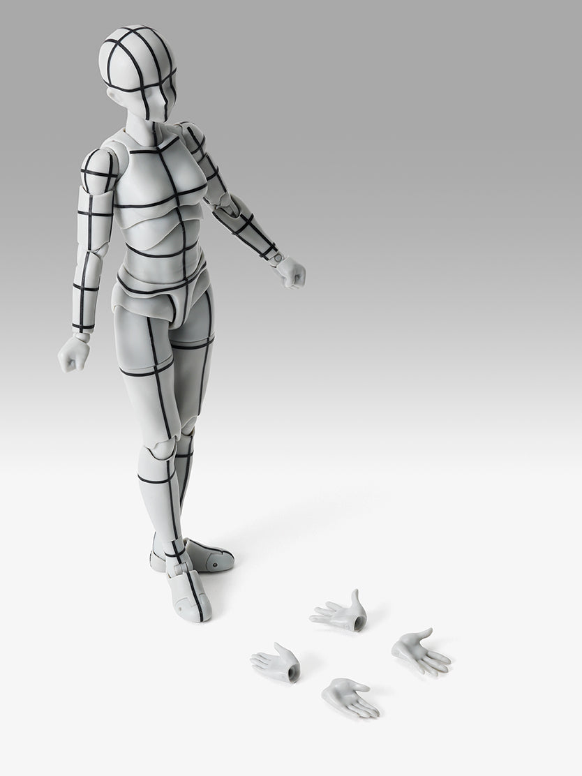 S.H.Figuarts ボディちゃん -杉森建- Edition-ワイヤーフレーム-(Gray Color Ver.)
