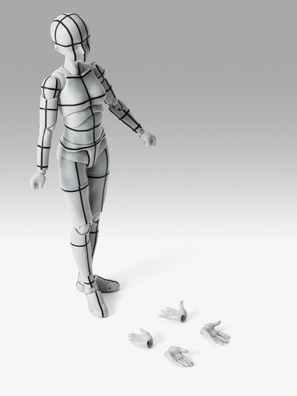 S.H.Figuarts ボディちゃん -杉森建- Edition-ワイヤーフレーム-(Gray Color Ver.)