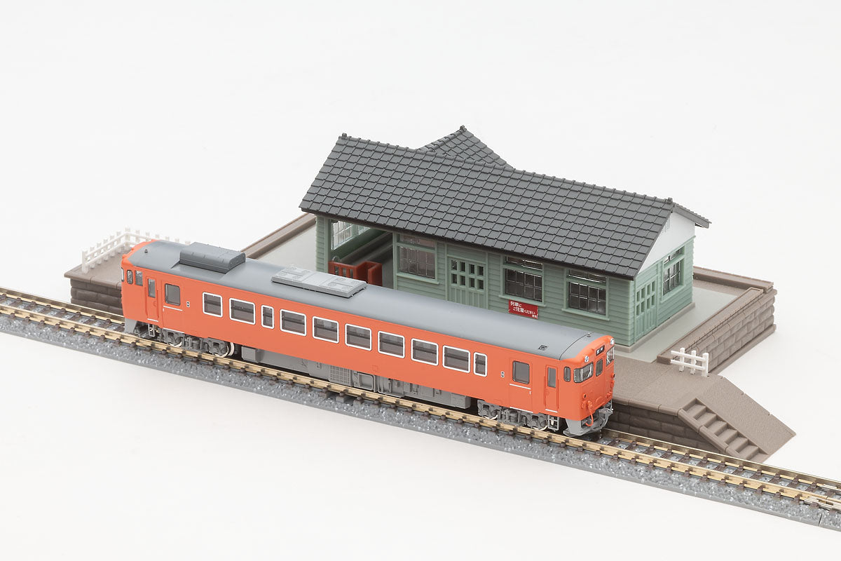 木造駅舎セット（淡緑）