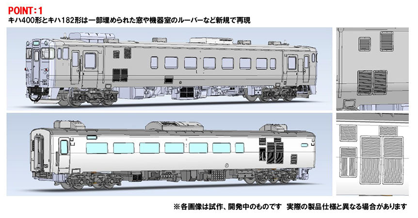 キハ４００系急行ディーゼルカー（利尻）セット（５両）